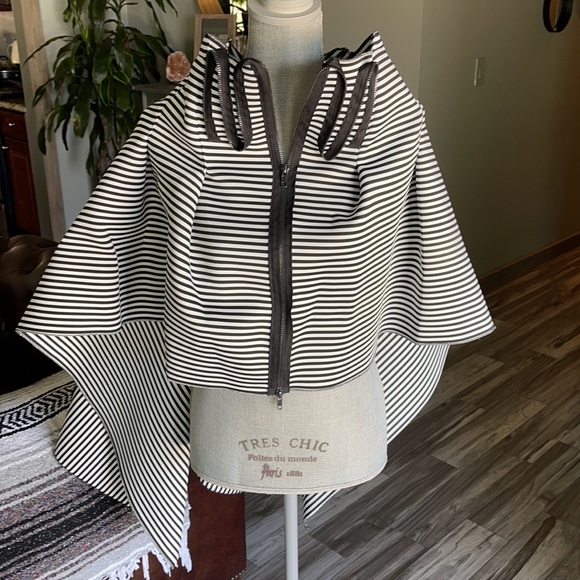 SOHUNG DESIGNS Stripe Zipper Skirt - Picture 6 of 9